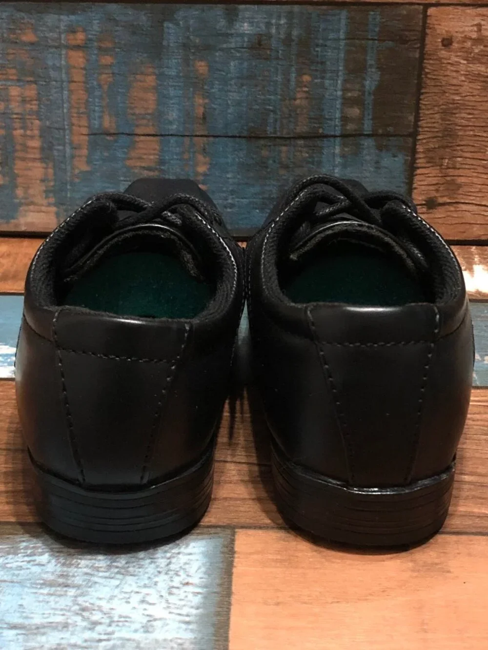 SmartFit Oxfords Black Dress Shoes Boys Toddlers Size 9.5